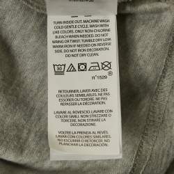 Pre Owned تي شيرت بولو رالف لورين أولاد رمادي مطبوع قطن بأكمام طويلة حجم كبير/18-20 سنة