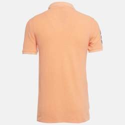 Pre Owned Polo Ralph Lauren Kids Orange Cotton Polo T-Shirt XL/18-20 Yrs