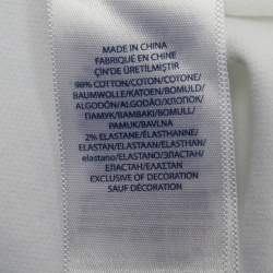 Pre Owned Polo Ralph Lauren Kids White Embroidered Cotton Polo T-Shirt L/12-14Yrs 