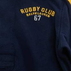 Pre Owned Polo Ralph Lauren Kids Blue Rugby Jersey Polo T-Shirt 2Yrs