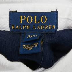 Pre Owned Polo Ralph Lauren Kids Blue Rugby Jersey Polo T-Shirt 2Yrs