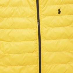 Pre Owned Polo Ralph Lauren Boys Yellow/Blue Nylon Puffer Vest L/14-16Yrs