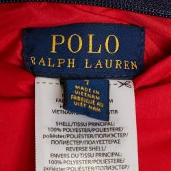 Pre Owned Polo Ralph Lauren Kids Red/Navy Blue Synthetic Reversible Gilet 7Yrs