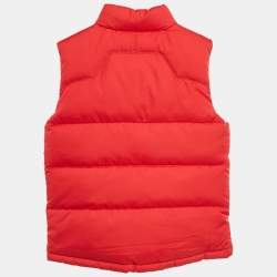 Pre Owned Polo Ralph Lauren Kids Red/Navy Blue Synthetic Reversible Gilet 7Yrs