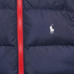 Pre Owned Polo Ralph Lauren Kids Red/Navy Blue Synthetic Reversible Gilet 7Yrs