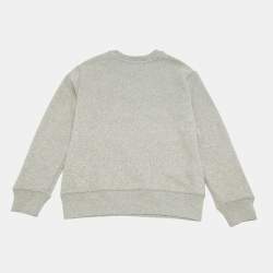 Pre Owned Polo Ralph Lauren Kids Cotton Knit Logo Patch Sweatshirt 8Yrs 