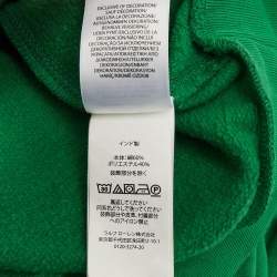 Pre Owned Polo Ralph Lauren Kids Green Logo Embroidered Cotton Blend Hoodie 8-10 Yrs