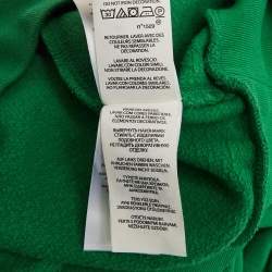 Pre Owned Polo Ralph Lauren Kids Green Logo Embroidered Cotton Blend Hoodie 8-10 Yrs