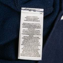 Pre Owned Polo Ralph Lauren Boys Navy Blue Baseball Print Cotton Sweatpants M/10-12Yrs