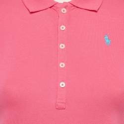 Pre Owned Polo Ralph Lauren Kids Pink Pique Cotton T-Shirt 12-14 Yrs 