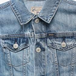 Polo Ralph Lauren Blue Denim Raw Edge Detail Jacket 8 Yrs