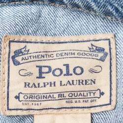 Polo Ralph Lauren Blue Denim Raw Edge Detail Jacket 8 Yrs