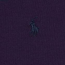 Polo Ralph Lauren Purple/Navy Blue Stripe Jersey Pleated Dress 16 Yrs