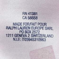Polo Ralph Lauren Kids Pink Logo Embroidery Cotton Pique Dress L (12-14)