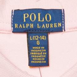 Polo Ralph Lauren Kids Pink Cotton Flare Polo Dress 12-14 Yrs