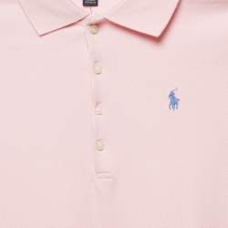 Polo Ralph Lauren Kids Pink Cotton Flare Polo Dress 12-14 Yrs