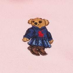 Pre Owned Polo Ralph Lauren Kids Pink Cotton Pique Mini Dress 3Yrs