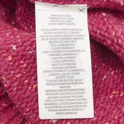 Pre Owned Polo Ralph Lauren Kids Pink US Flag Intarsia Wool Blend Sweater 8-10 YRS 