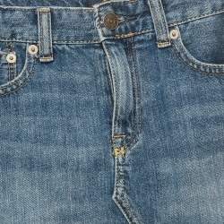 Pre Owned Polo Ralph Lauren Kids Blue Denim Mini Skirt 8Yrs