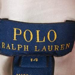 Pre Owned Polo Ralph Lauren Girls Multicolor Floral Print Cotton Flared Dress 14Yrs