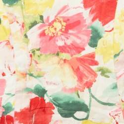 Pre Owned Polo Ralph Lauren Kids  Multicolor Floral Print Cotton Flared Dress 4Yrs