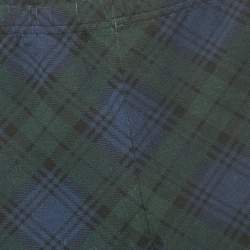 Pre Owned Polo Ralph Lauren Blue/Green Tartan Print Jersey Leggings L/12-14Yrs