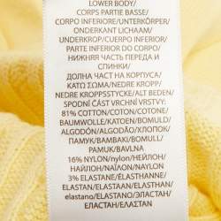 Pre Owned Polo Ralph Lauren Kids Yellow Cable Knit Dress Size 3 Yrs