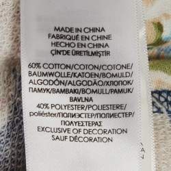 Pre Owned Polo Ralph Lauren Girls Blue Floral Print Top 12-14Yrs