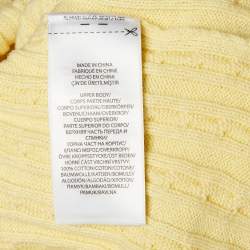 Pre Owned Polo Ralph Lauren Yellow Cable Knit Polo Dress 5 Years