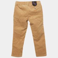 Pre Owned Ralph Lauren Khaki Brown Corduroy Skinny Pants 3 Yrs