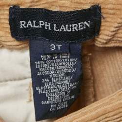 Pre Owned Ralph Lauren Khaki Brown Corduroy Skinny Pants 3 Yrs
