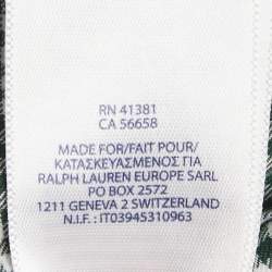 Pre Owned Ralph Lauren Kids Green Gingham Cotton Blake Shirt L (14-16) 