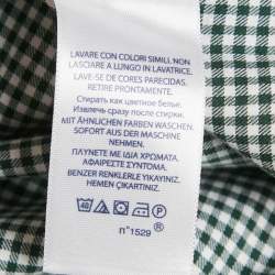 Pre Owned Ralph Lauren Kids Green Gingham Cotton Blake Shirt L (14-16) 