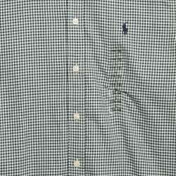 Pre Owned Ralph Lauren Kids Green Gingham Cotton Blake Shirt L (14-16) 