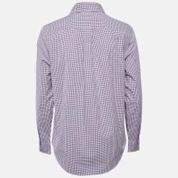 Pre Owned Ralph Lauren Kids Purple Checks Cotton Long Sleeve Shirt 14/16 Yrs 