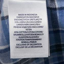 Pre Owned Ralph Lauren Kids Blue Tartan Cotton Custom Fit Shirt 14/16 Yrs 