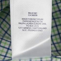 Pre Owned Ralph Lauren Kids Green Check Cotton Long Sleeve Shirt 14/16 Yrs 