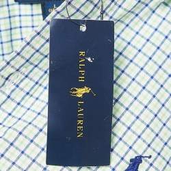 Pre Owned Ralph Lauren Kids Green Check Cotton Long Sleeve Shirt 14/16 Yrs 