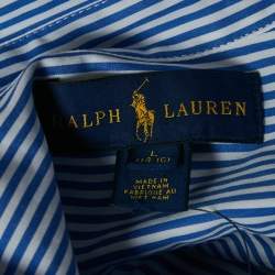 Pre Owned Ralph Lauren Kids Blue Check Cotton Long Sleeve Shirt 14/16 Yrs