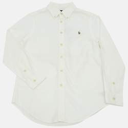 Pre Owned Ralph Lauren Kids White Cotton Shirt 12 Yrs