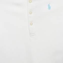 Pre Owned Ralph Lauren Kids White Cotton Polo T-Shirt 3Yrs