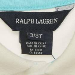 Pre Owned Ralph Lauren Kids White Cotton Polo T-Shirt 3Yrs