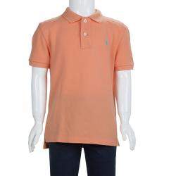 Polo By Ralph Lauren Orange Polo T-Shirt 6 Yrs