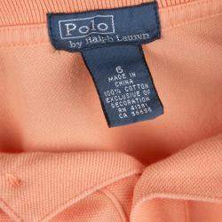 Polo By Ralph Lauren Orange Polo T-Shirt 6 Yrs