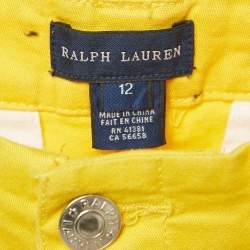 Ralph Lauren Kids Yellow Cotton Skinny Jeans 12 Yrs Waist 26"