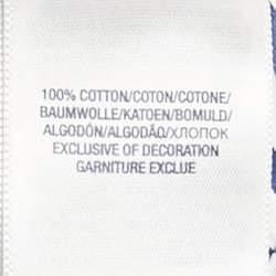 Pre Owned Ralph Lauren White/Blue Striped Cotton Long Sleeve Shirt 3 Yrs