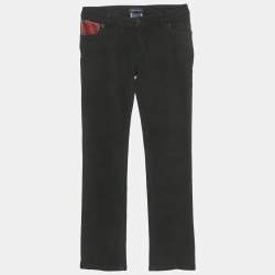 Pre Owned Ralph Lauren Black Denim Skinny Jeans 8 Yrs Waist 23"
