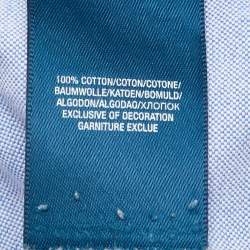 Pre Owned Ralph Lauren Blue Cotton Button Down Shirt Size 14-16 Yrs