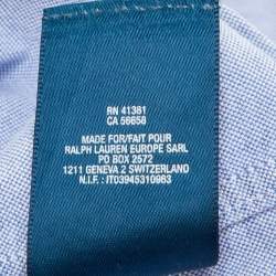 Pre Owned Ralph Lauren Blue Cotton Button Down Shirt Size 14-16 Yrs