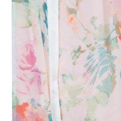 Roberto Cavalli Angels Multicolor Floral Print Silk Dress 6 Yrs